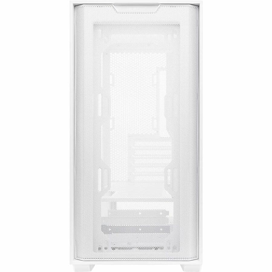 ASUS A21 White Micro-ATX case with mesh front panel and support for 380 mm GPU and 360 mm cooler