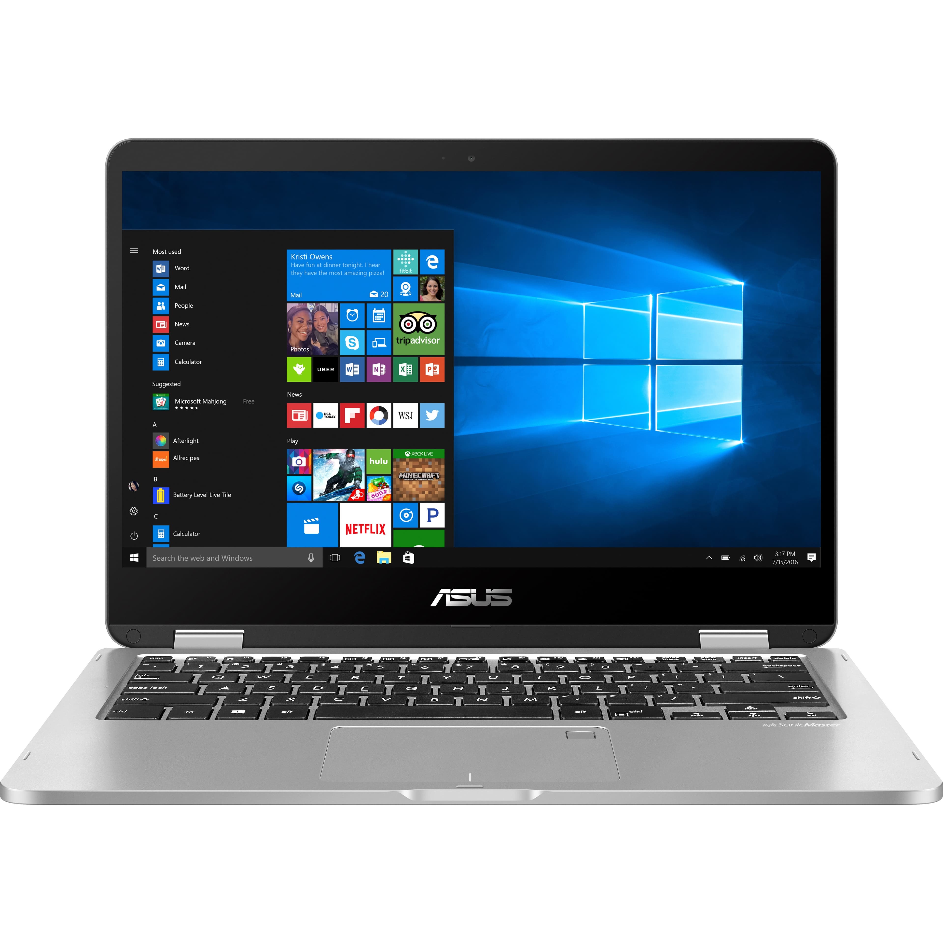 ASUS Vivobook Flip J401MA-DB02 2-in-1 convertible laptop with touchscreen