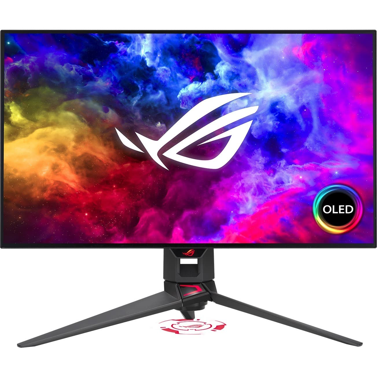 ASUS ROG Swift PG27AQDM 27-inch OLED gaming monitor with QHD resolution and anti-glare coating