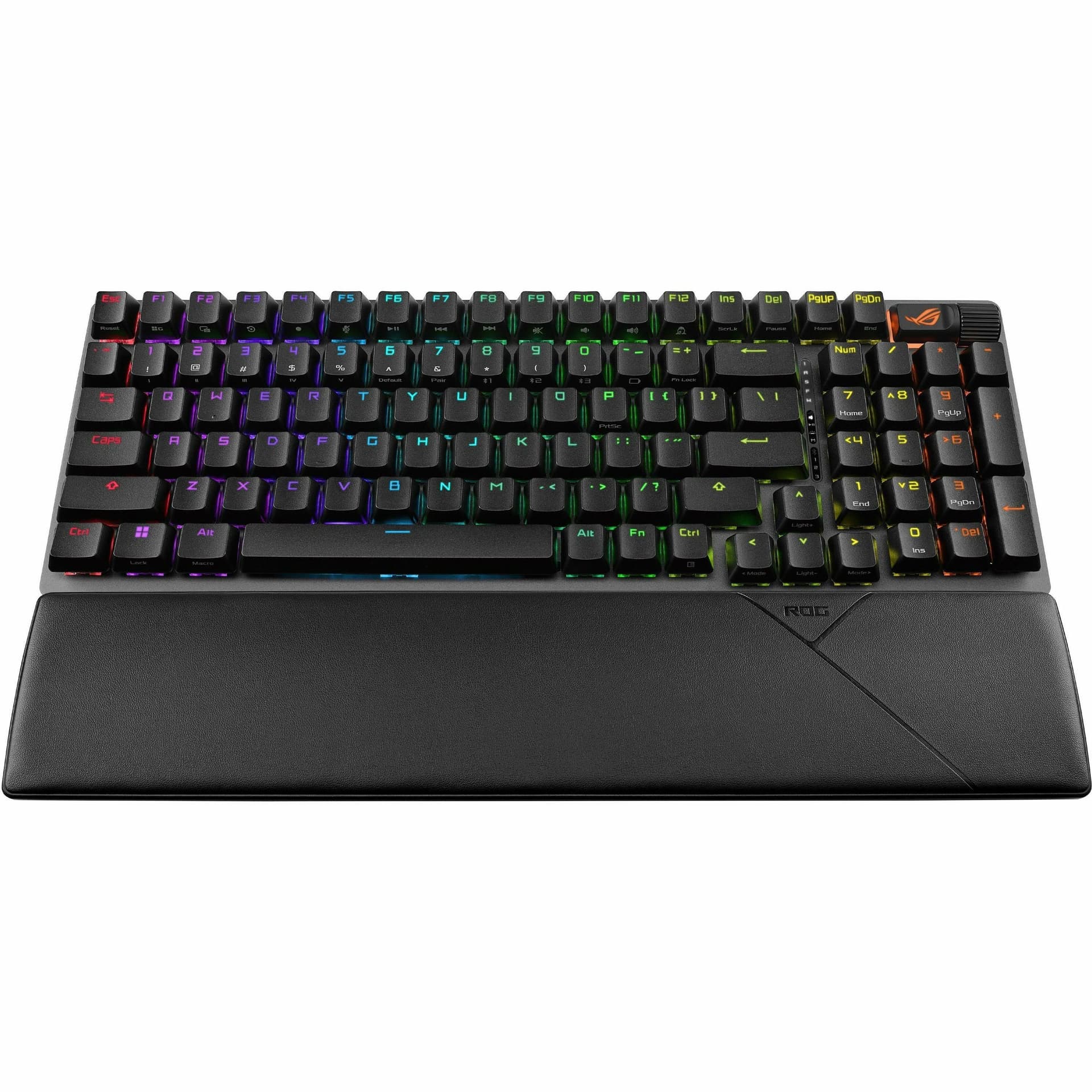 ASUS ROG Strix Scope II 96 Wireless keyboard in black with RGB lighting and compact 96% layout