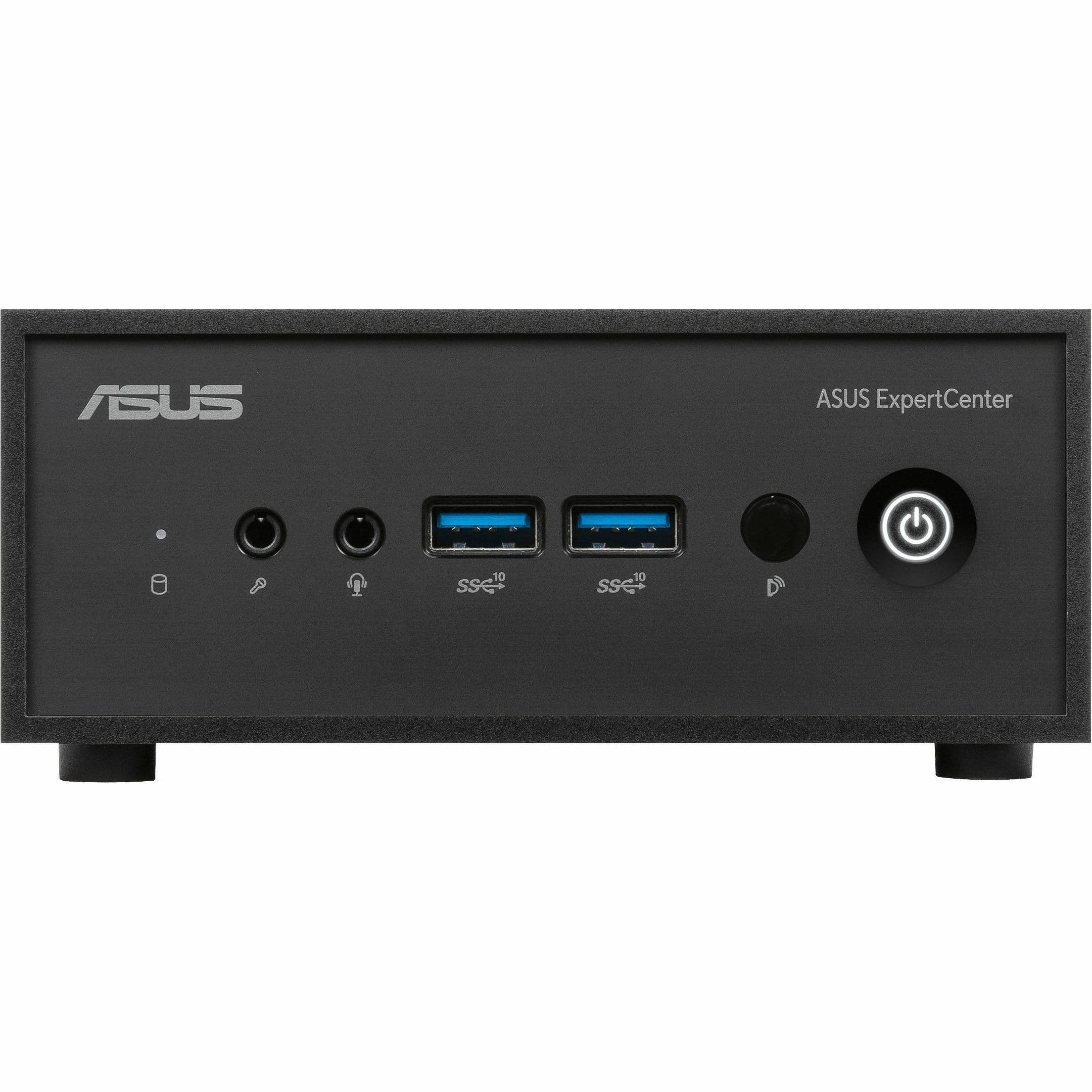 ASUS ExpertCenter PN42 fanless mini PC with Intel N100, 4 GB RAM, 128 GB SSD, WiFi 6, and VESA mount support