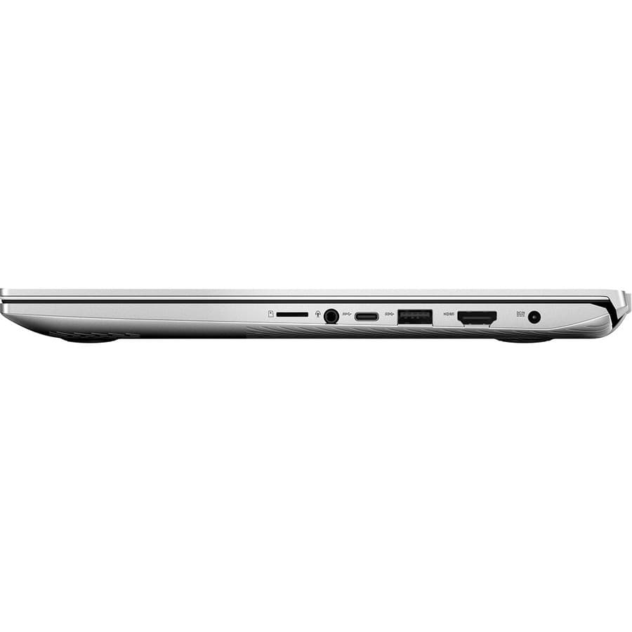 ASUS S532FA-DH55 laptop in transparent silver with 15.6-inch Full HD anti-glare display and narrow border