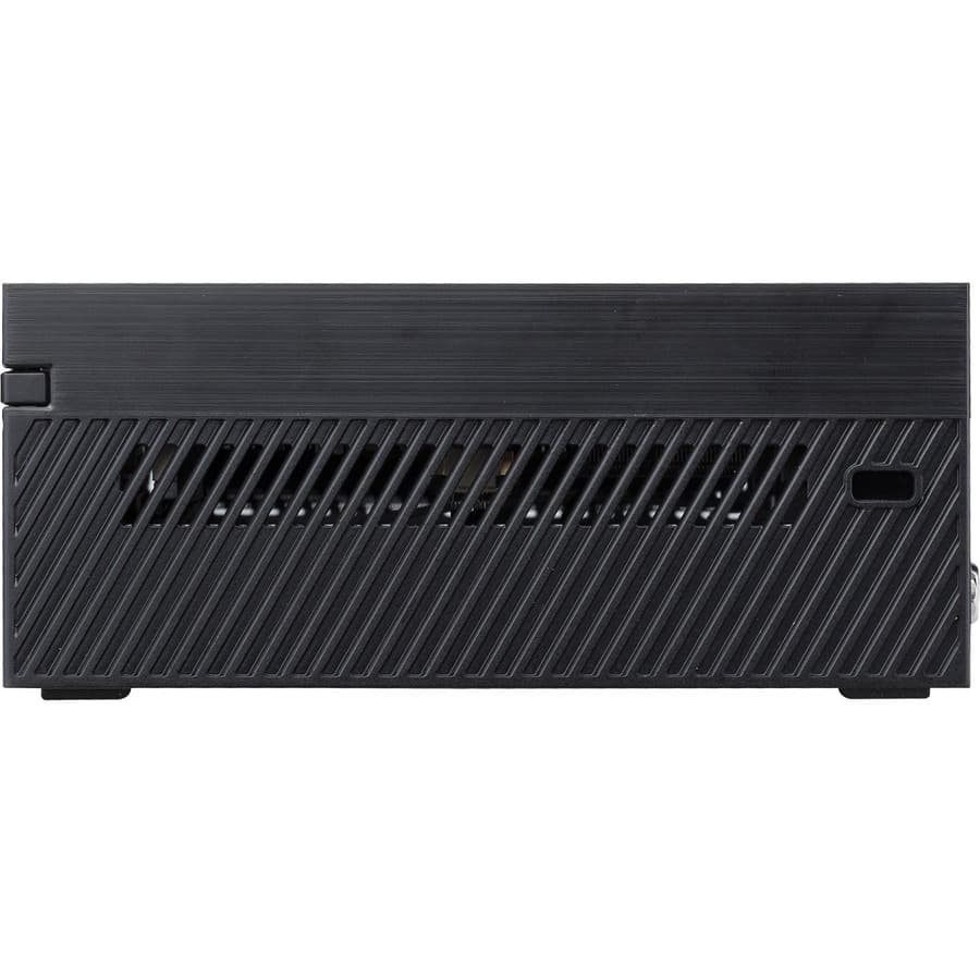 ASUS PN62S mini PC in black with Intel Core i7, HDMI 2.0, and Gigabit Ethernet for business use