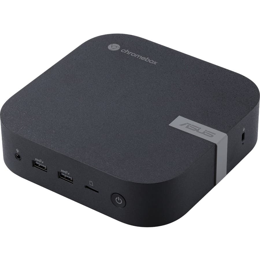 ASUS Chromebox 5 mini PC with Intel Core i7, 16 GB RAM, 256 GB NVMe SSD, and dual HDMI