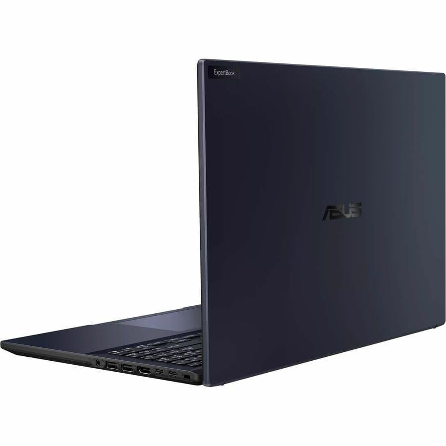 ASUS ExpertBook 14-inch business laptop with WUXGA display, black chassis, and Windows 11 Pro