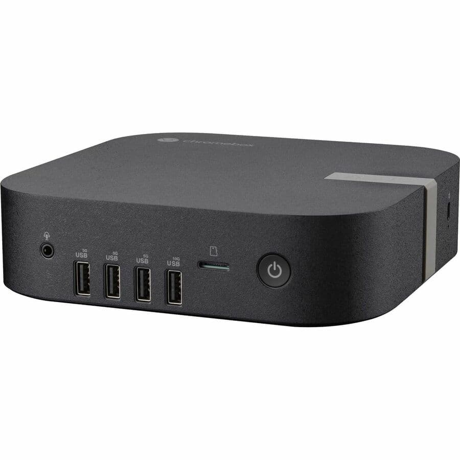 ASUS Chromebox 5A enterprise mini PC with Intel Core i3-1315, 8 GB DDR5 RAM, and 128 GB NVMe SSD