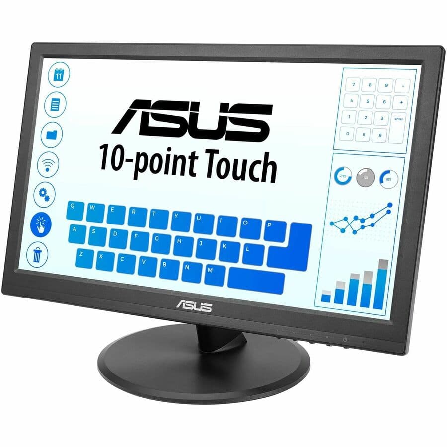 ASUS VT169HE 15.6-inch IPS touch monitor with Full HD resolution for POS and kiosk use