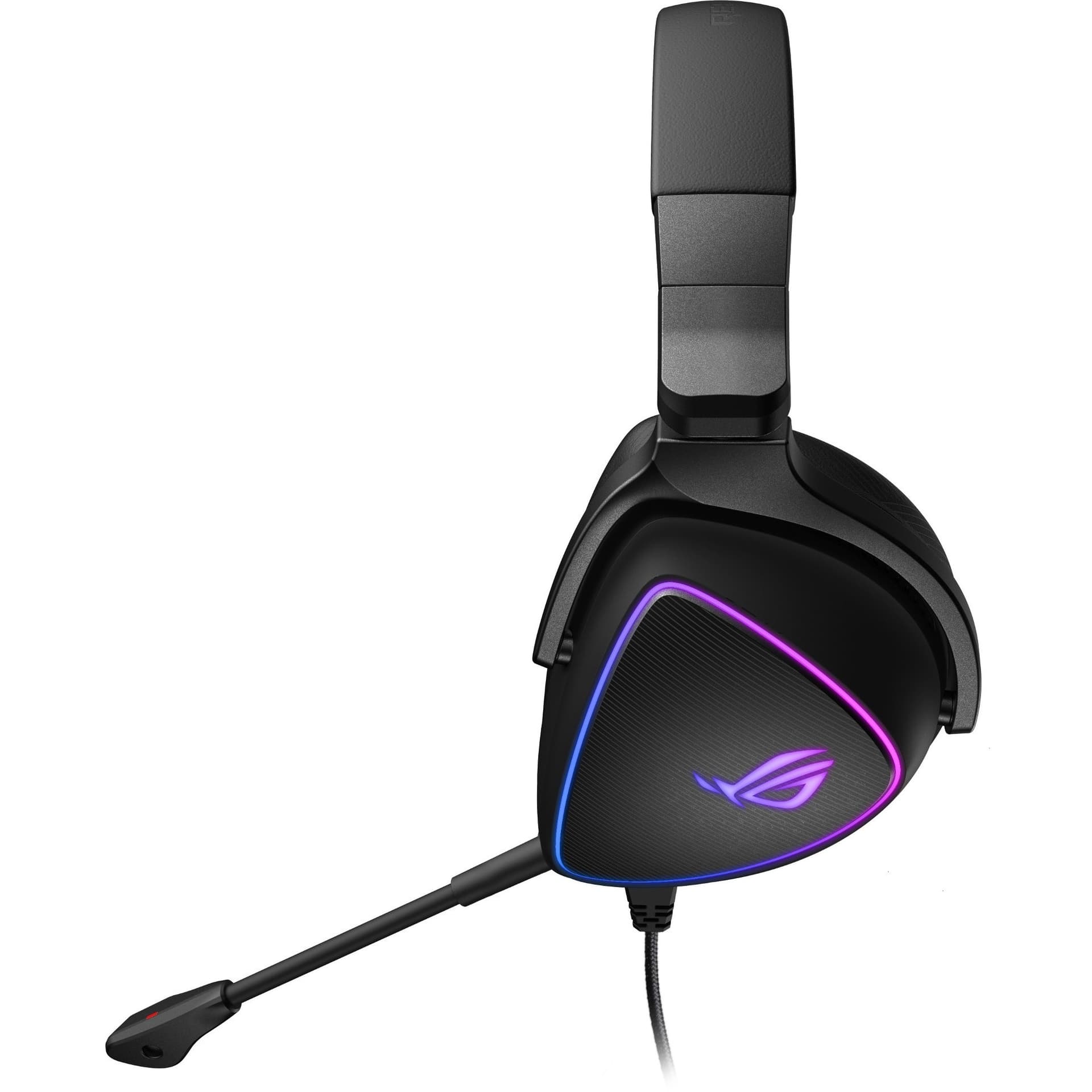 ASUS ROG Delta S USB-C wired gaming headset with RGB lighting and over-ear design