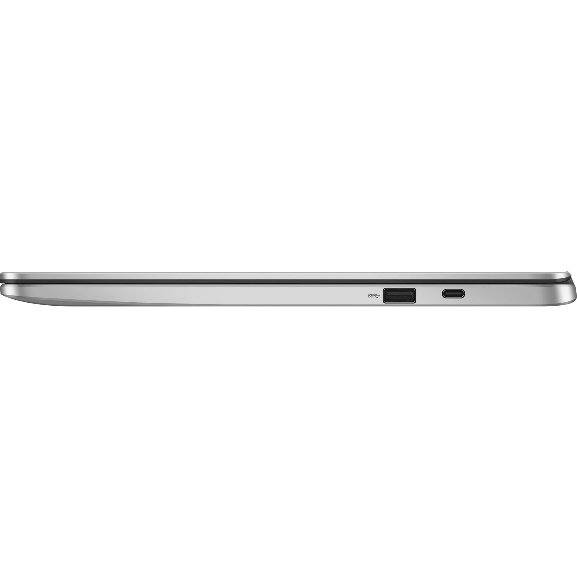 ASUS Chromebook C523NA-IH44F silver laptop with 15.6-inch display and ChromeOS