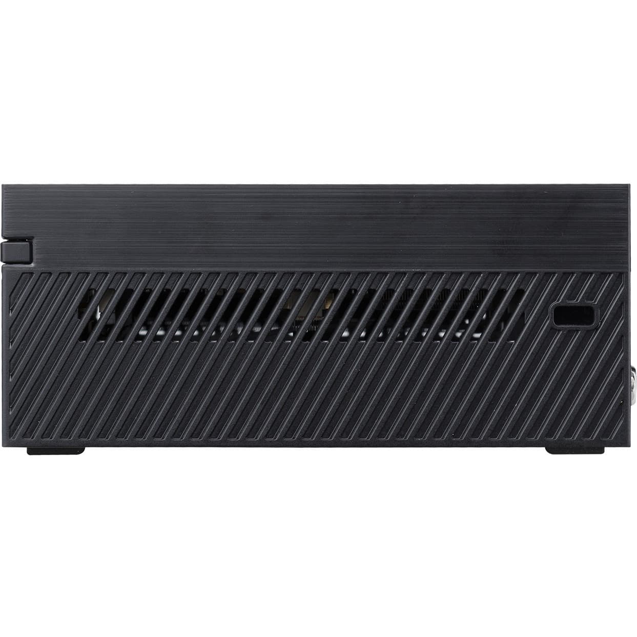 ASUS PN62S mini PC in black with Intel Core i7, HDMI 2.0, and Gigabit Ethernet for business use
