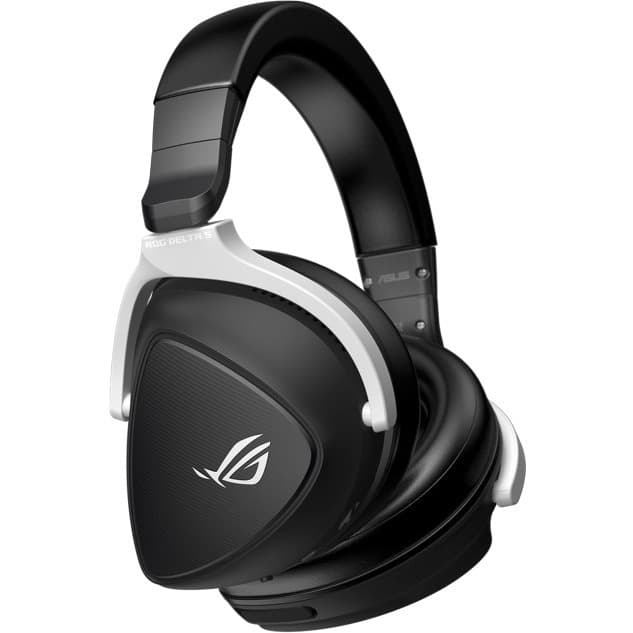 ASUS ROG Delta S Wireless gaming headset with AI beamforming microphone and 7.1 surround sound