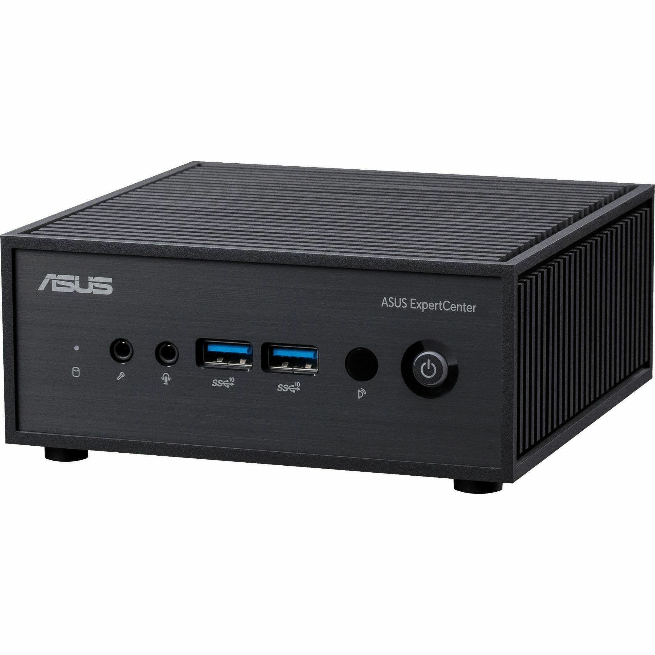 ASUS ExpertCenter PN42 fanless mini PC with Intel N100, 4 GB RAM, 128 GB SSD, WiFi 6, and VESA mount support
