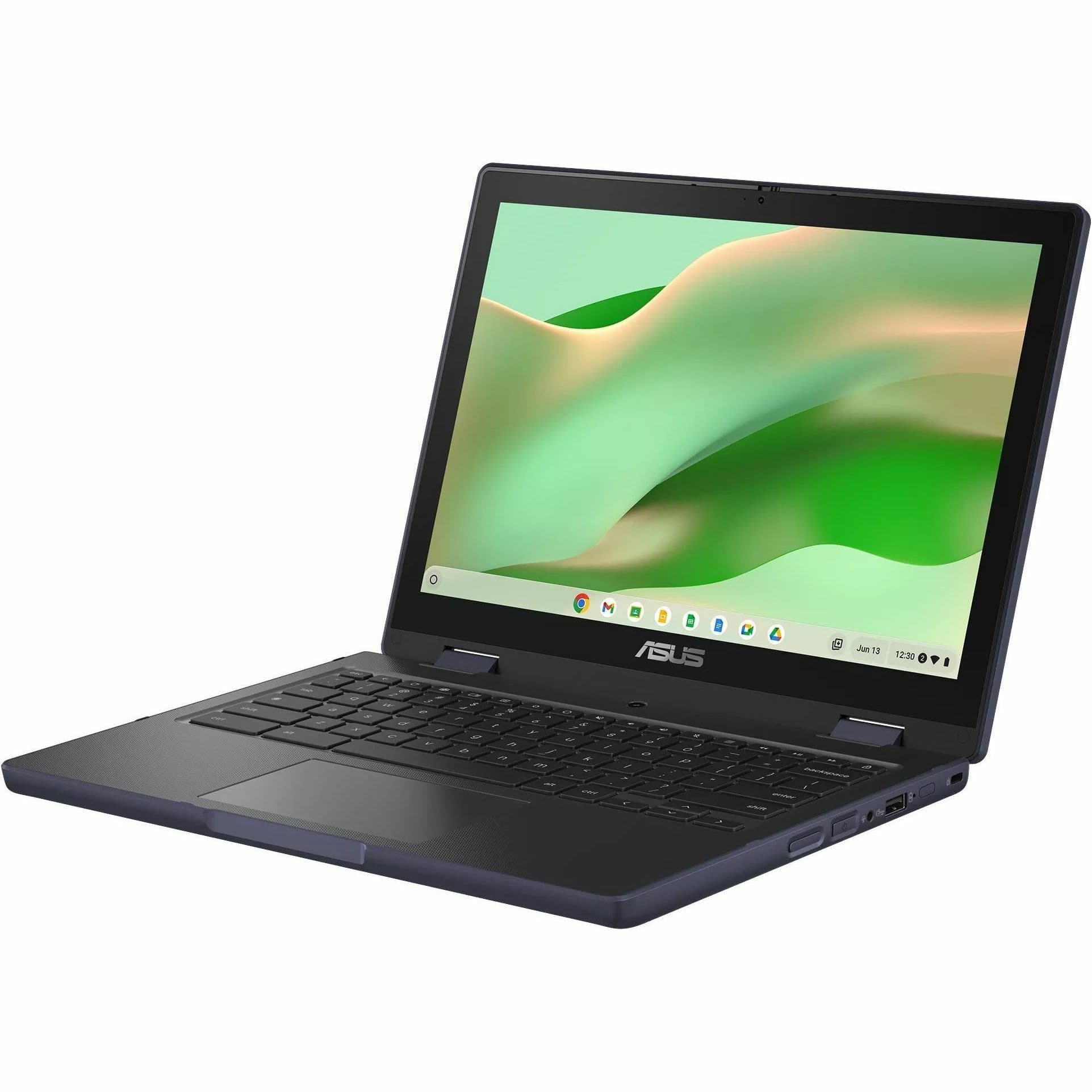 ASUS Chromebook with 12.2-inch WUXGA touchscreen, MediaTek MT8186G, 4 GB RAM, and 32 GB storage