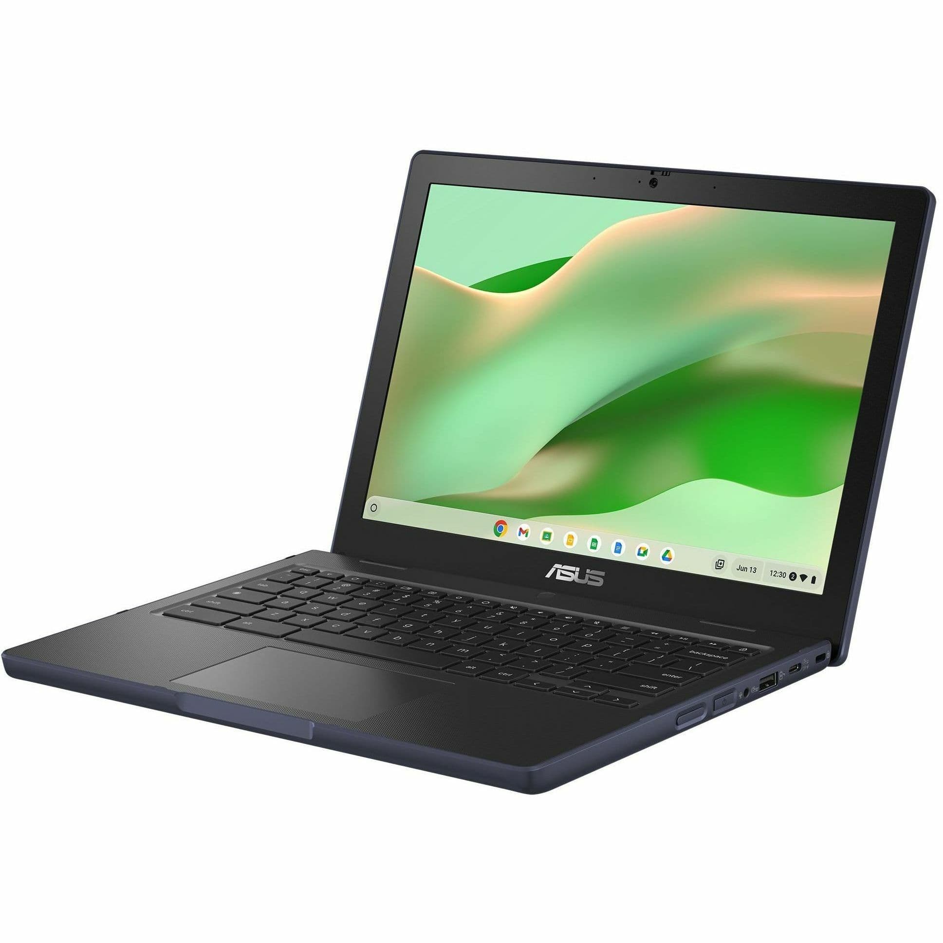 ASUS Chromebook with 12.2-inch WUXGA touch display, Intel N100, 8 GB RAM, and grey finish