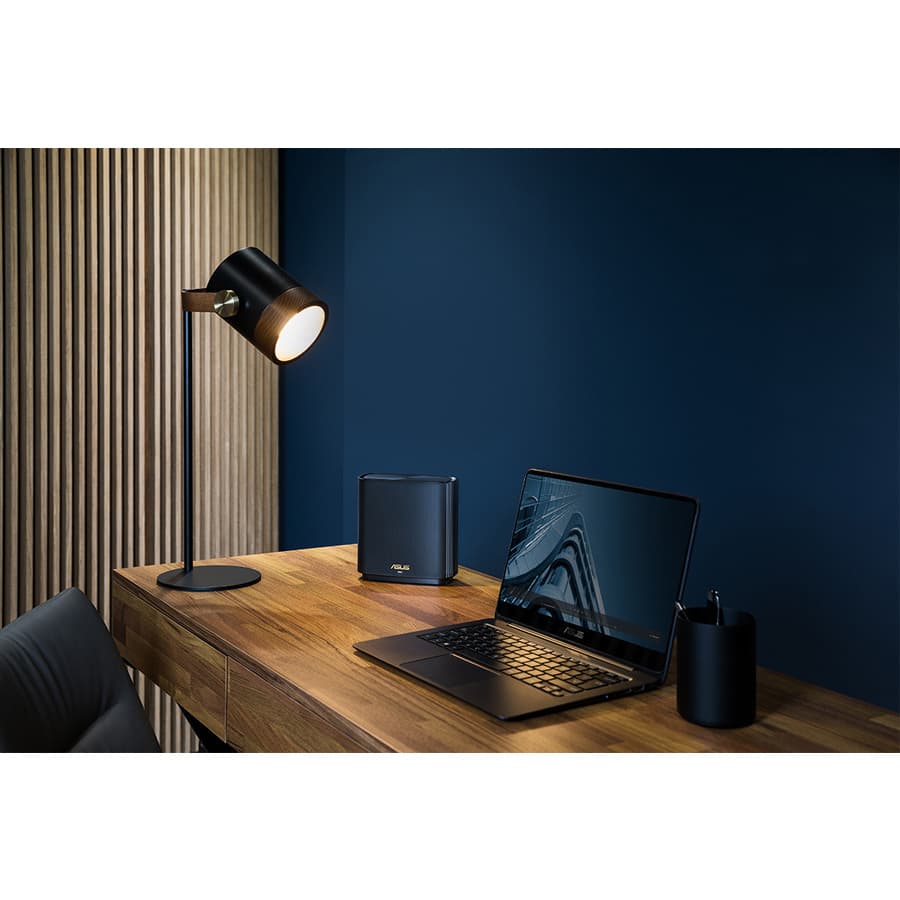 ASUS ZenWiFi AX 2-pack charcoal mesh Wi-Fi 6 router system for whole-home coverage