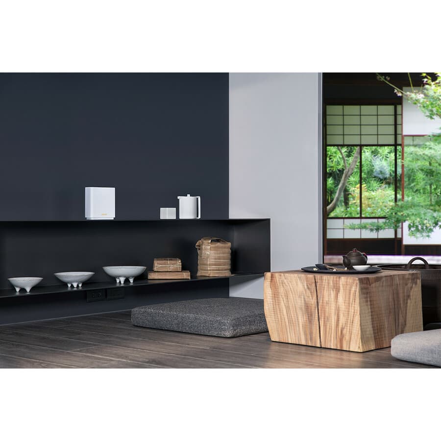 ASUS ZenWiFi AX whole-home tri-band mesh Wi-Fi 6 system for larger homes