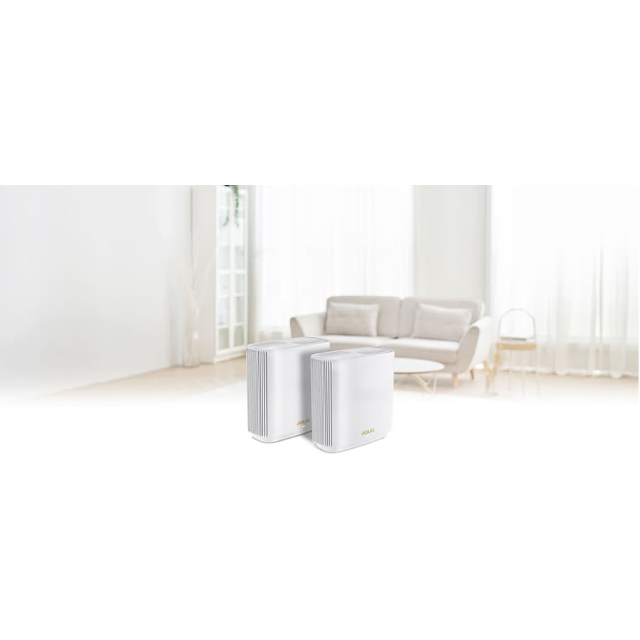 ASUS ZenWiFi XT9 2-pack charcoal mesh Wi-Fi 6 system for whole-home coverage