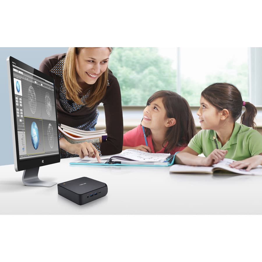 ASUS fanless Chromebox with Intel Celeron 5205U, 4 GB memory, and WiFi 6