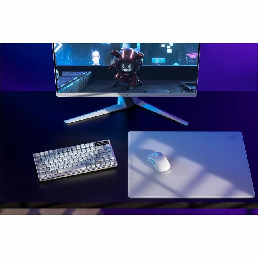 ASUS ROG Azoth wireless DIY custom gaming keyboard with OLED display and compact 75% layout