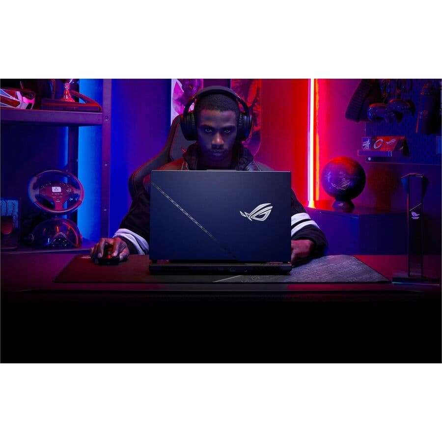 ASUS ROG Strix 17.3-inch gaming laptop with Ryzen 9 7945HX3D, RTX 4080, and black chassis