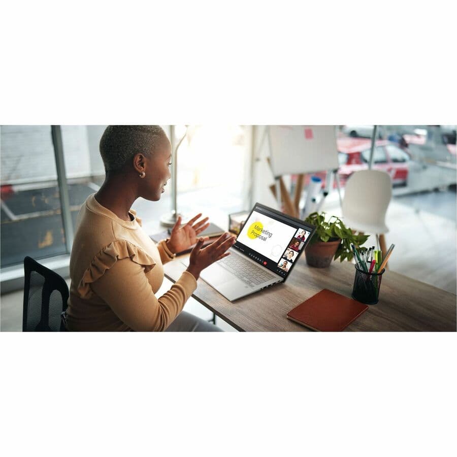 ASUS Chromebook Plus in silver with 14-inch WQXGA display and Intel Core Ultra processor