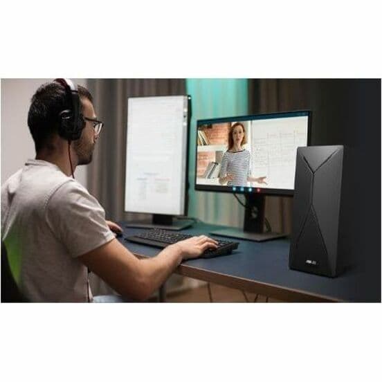 ASUS S501MER-DS704 black business desktop with Intel Core i7-13700, 16 GB RAM, and 1 TB SSD