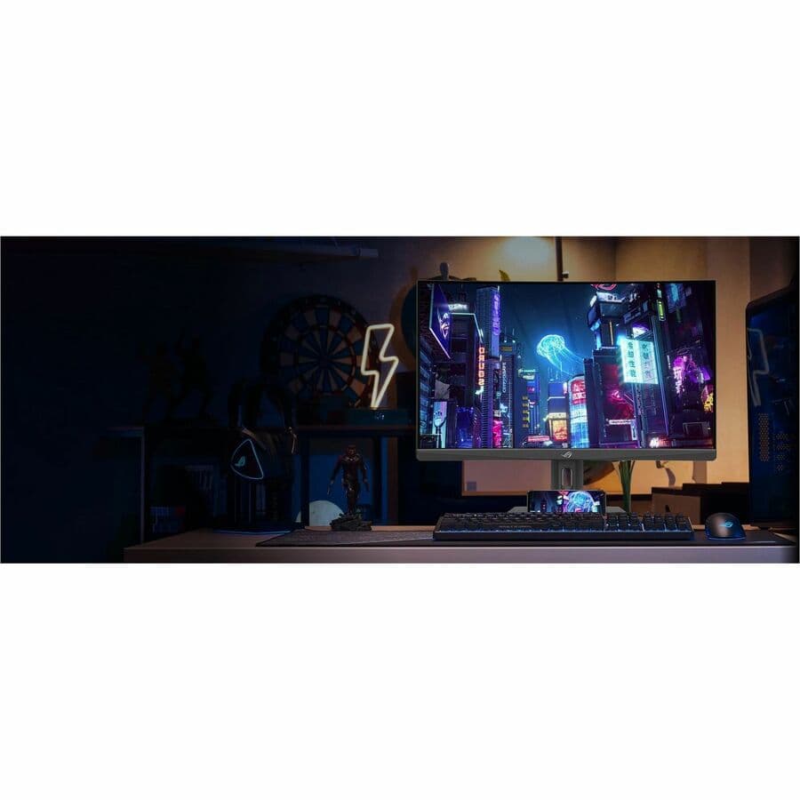 ASUS ROG Strix XG32WCS 32-inch curved QHD gaming monitor with USB-C and height-adjustable stand