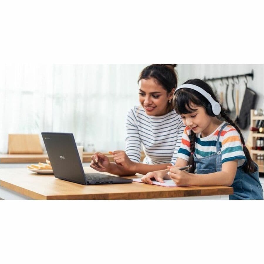 ASUS Chromebook CR1204CTA-YZ84 in grey with 12.2-inch WUXGA display, Intel N150, 8 GB memory, and 64 GB storage