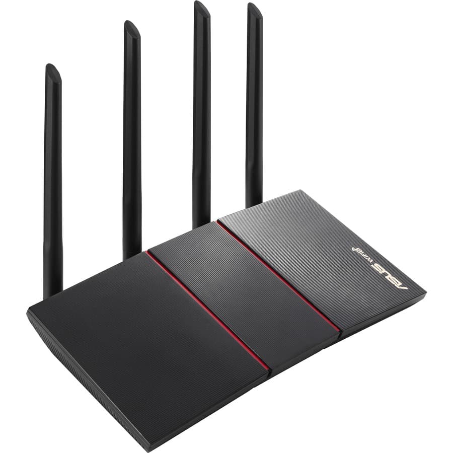 Asus - Components Rt-Ax55 Ax1800 Dual Band Wifi 6 Gigabit Router Mu-MIMO of