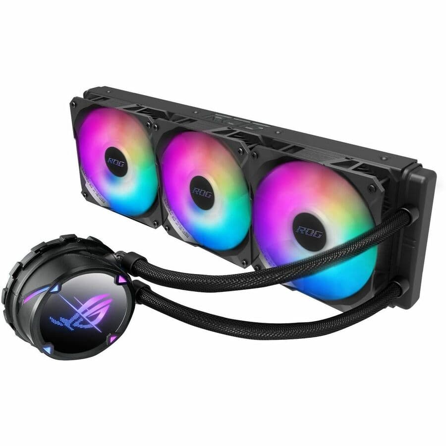 ASUS ROG STRIX LC II 360 ARGB white 360 mm AIO liquid CPU cooler