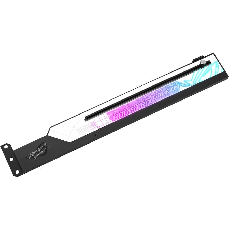 Asus - Components Rog Strix Graphics Holder Easily Adjustable Aura Rgb Light