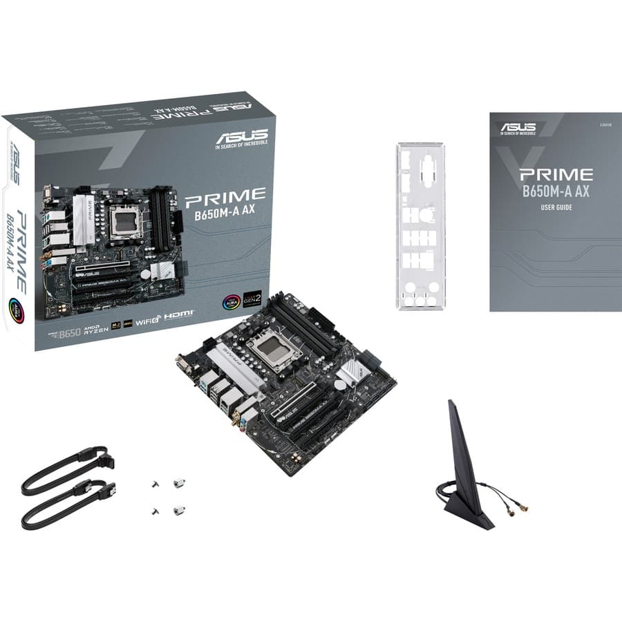 ASUS PRIME B650M-A AX Motherboard | AM5, Wi‑Fi 6, Micro-ATX
