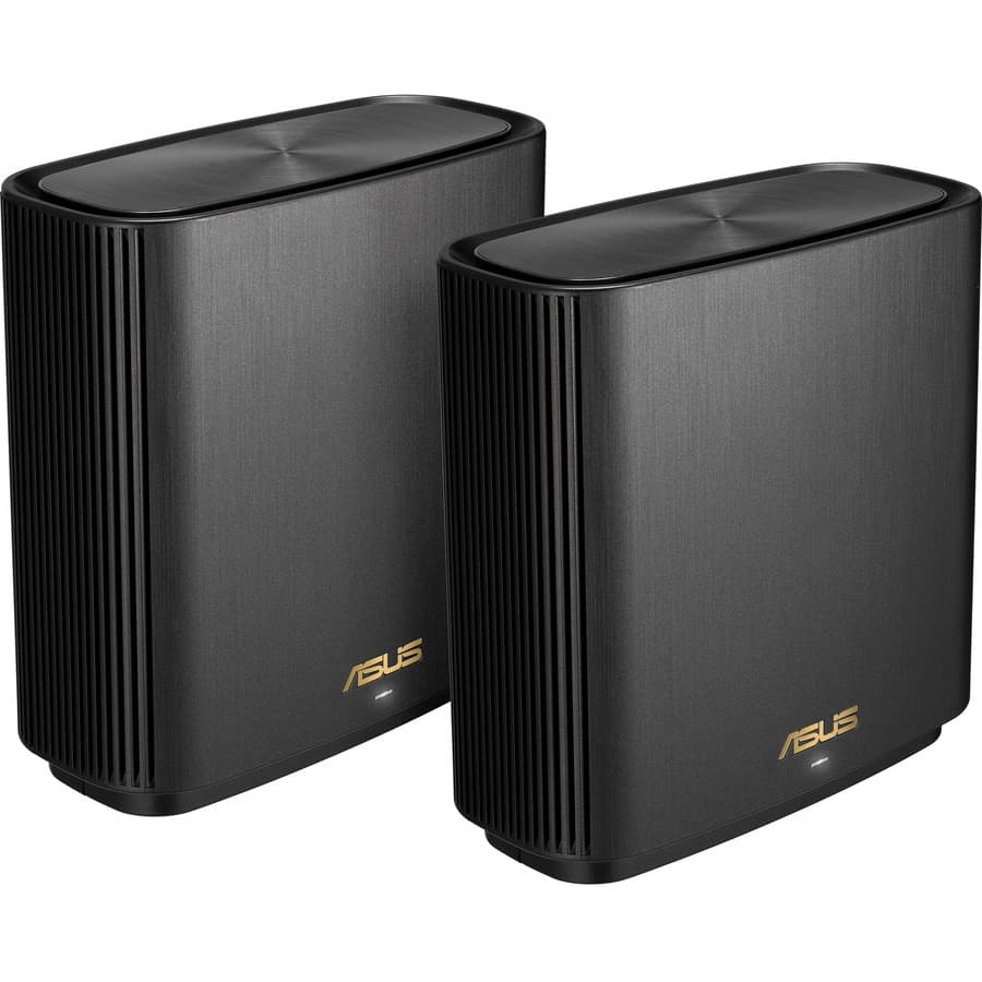 ASUS ZenWiFi XT9 2-Pack Charcoal AX7800 Wi-Fi 6 Mesh | Tri-Band, Enterprise
