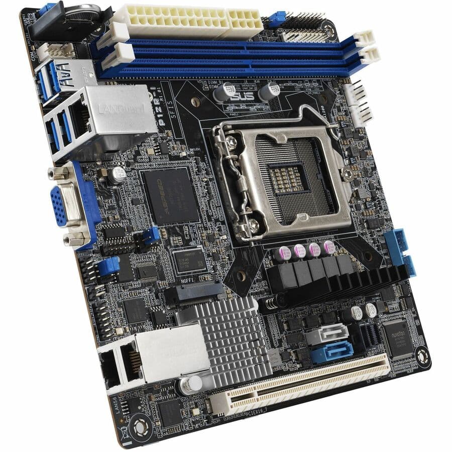 ASUS P12R-I Intel Xeon E-2300 Mini ITX rack-optimized motherboard