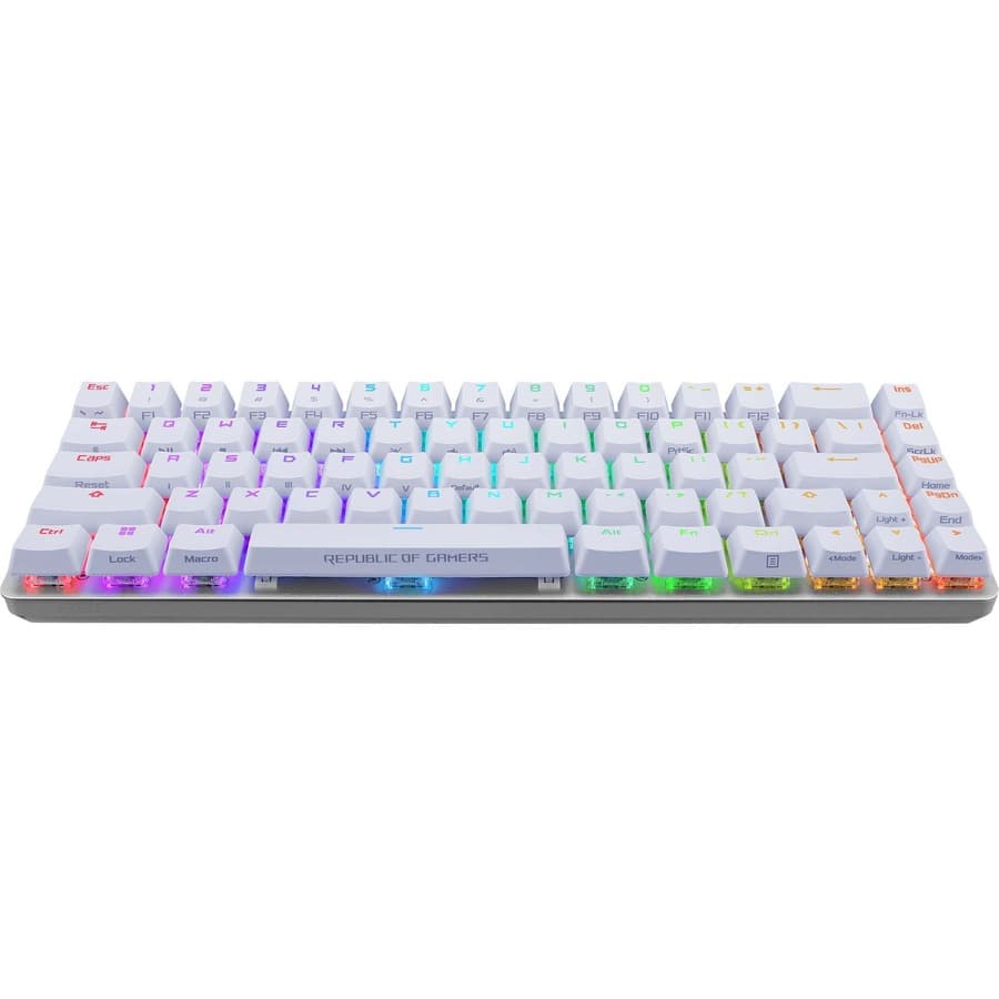 ASUS ROG Falchion Ace NXRD WHT 65% Keyboard | Wired, RGB, KVM