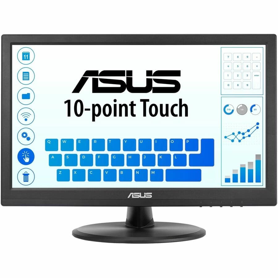ASUS VT169HE 15.6-inch IPS touch monitor with Full HD resolution for POS and kiosk use