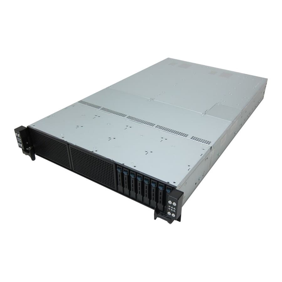 ASUS RS720Q-E8-RS8-P 2U rack server with four-node high-density Xeon architecture