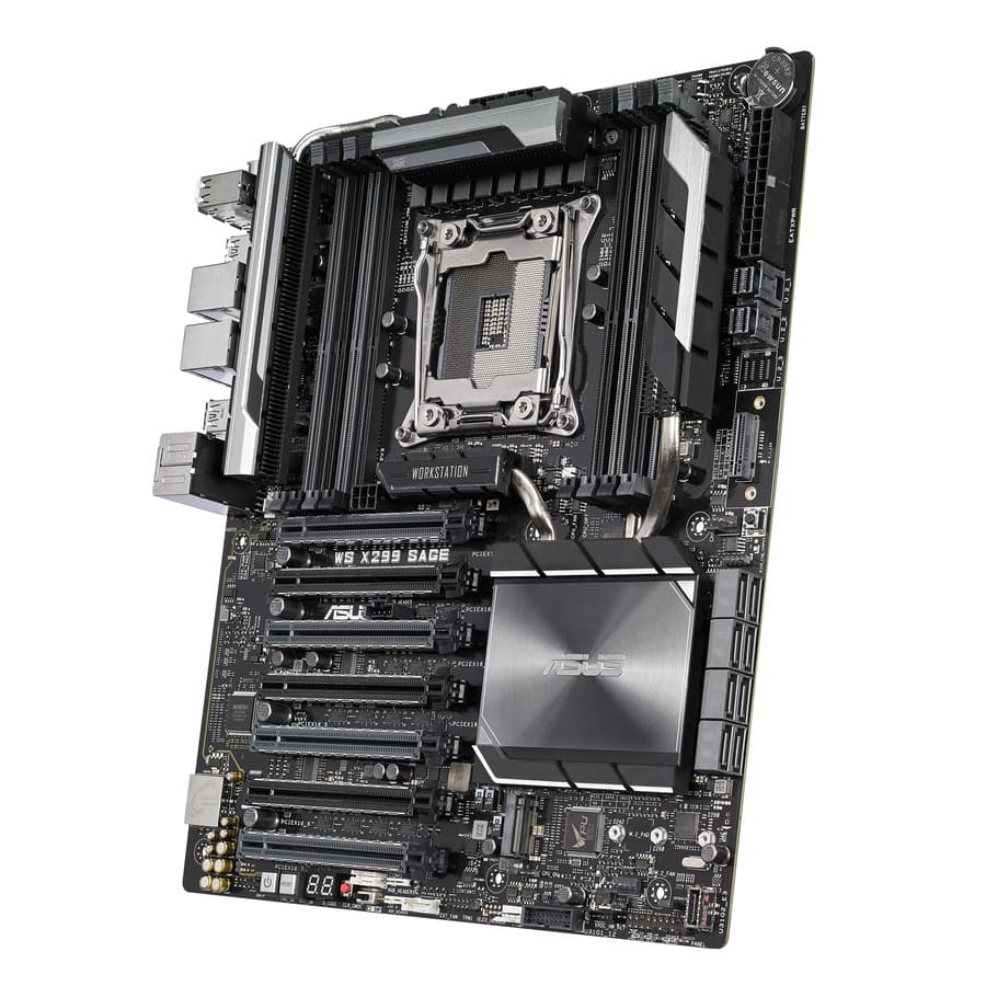 ASUS WS X299 SAGE ATX motherboard for Intel LGA 2066 workstation builds