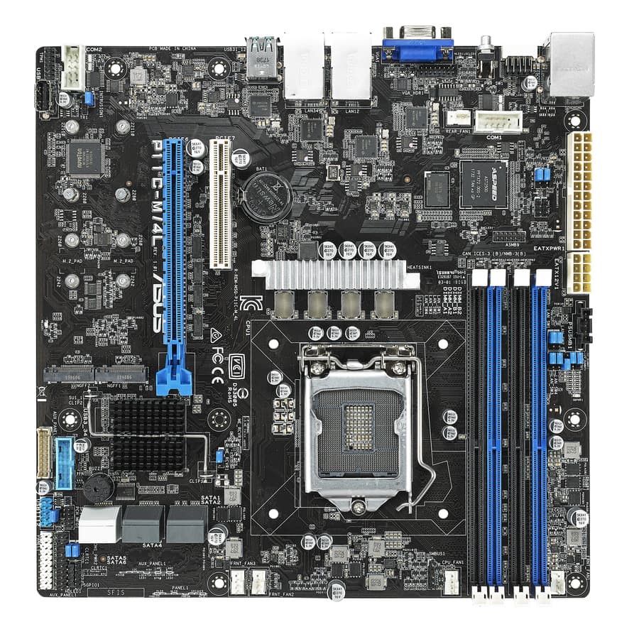 ASUS P11C-M/4L Intel C242 LGA1151 DDR4 server motherboard with Mini-SAS HD and M.2 support