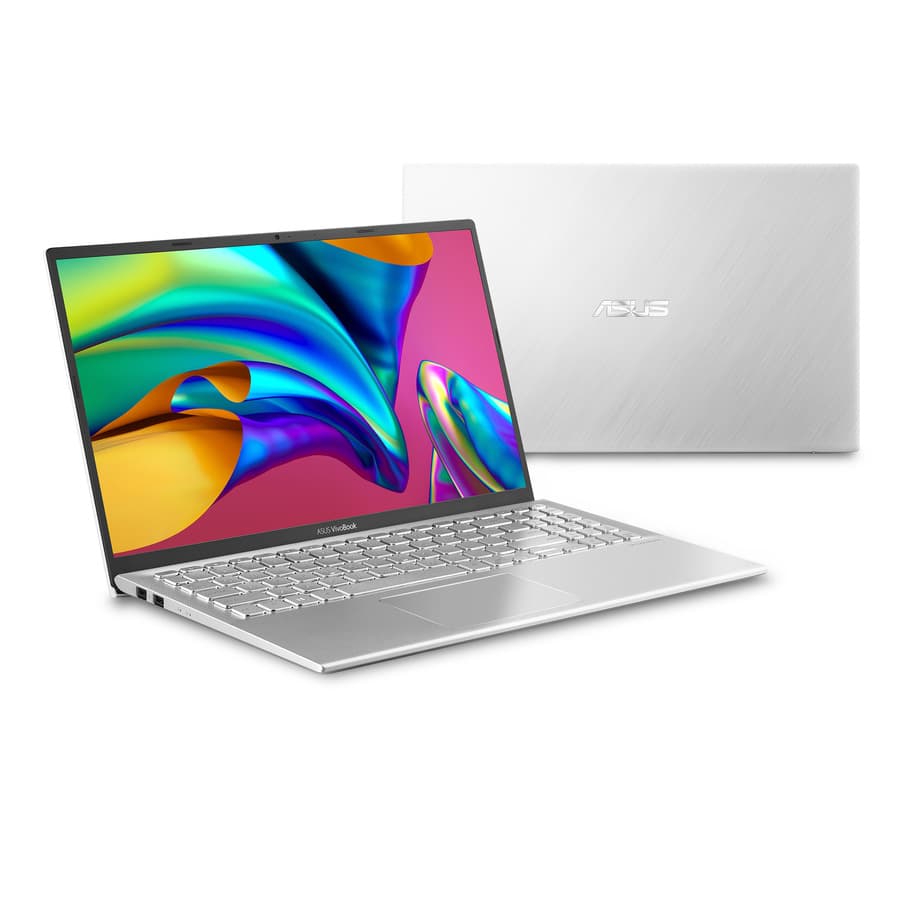 ASUS VivoBook S512FA-DB71 silver-metal laptop with Intel Core i7-8565U and 8 GB DDR4