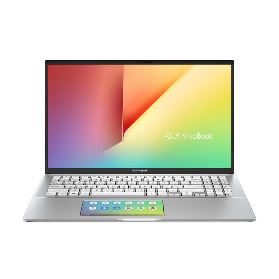 ASUS S532FA-DH55 laptop in transparent silver with 15.6-inch Full HD anti-glare display and narrow border