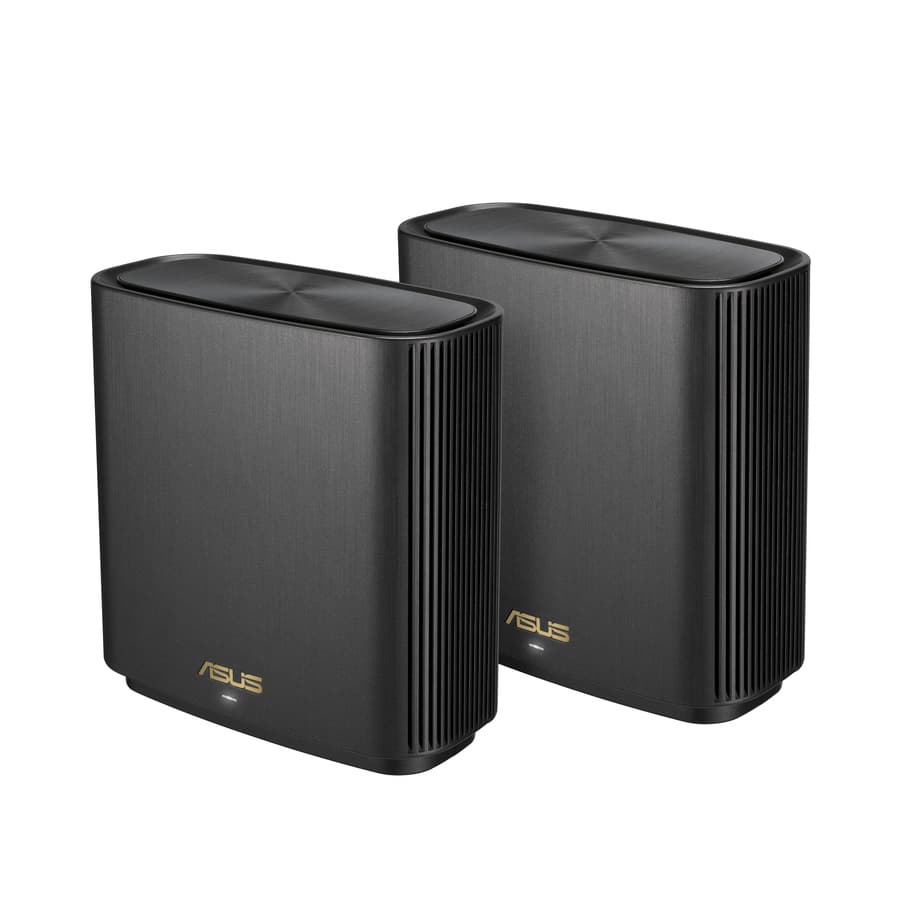 ASUS ZenWiFi AX 2-pack charcoal mesh Wi-Fi 6 router system for whole-home coverage