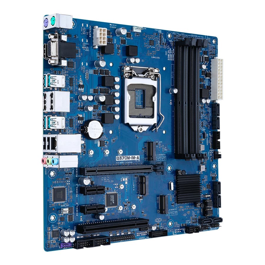 ASUS Q370M-IM-A Micro-ATX motherboard with Intel Q370 chipset and LGA 1151 socket