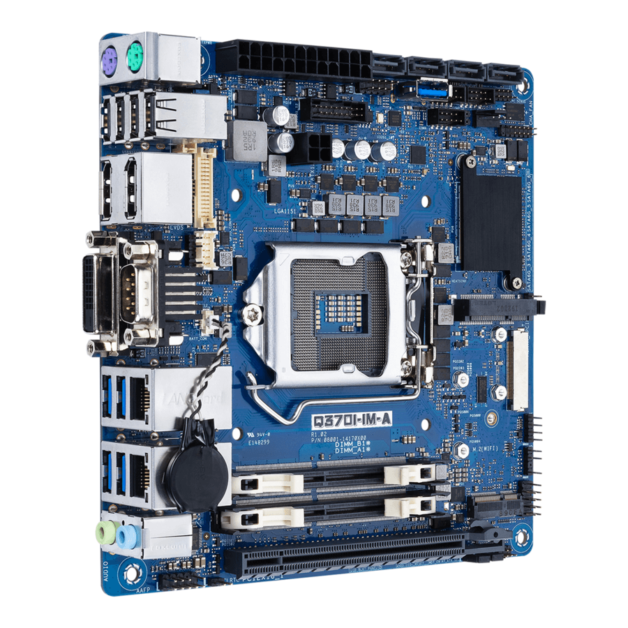 ASUS Q370I-IM-A Mini-ITX motherboard with Intel Q370 chipset for compact business systems