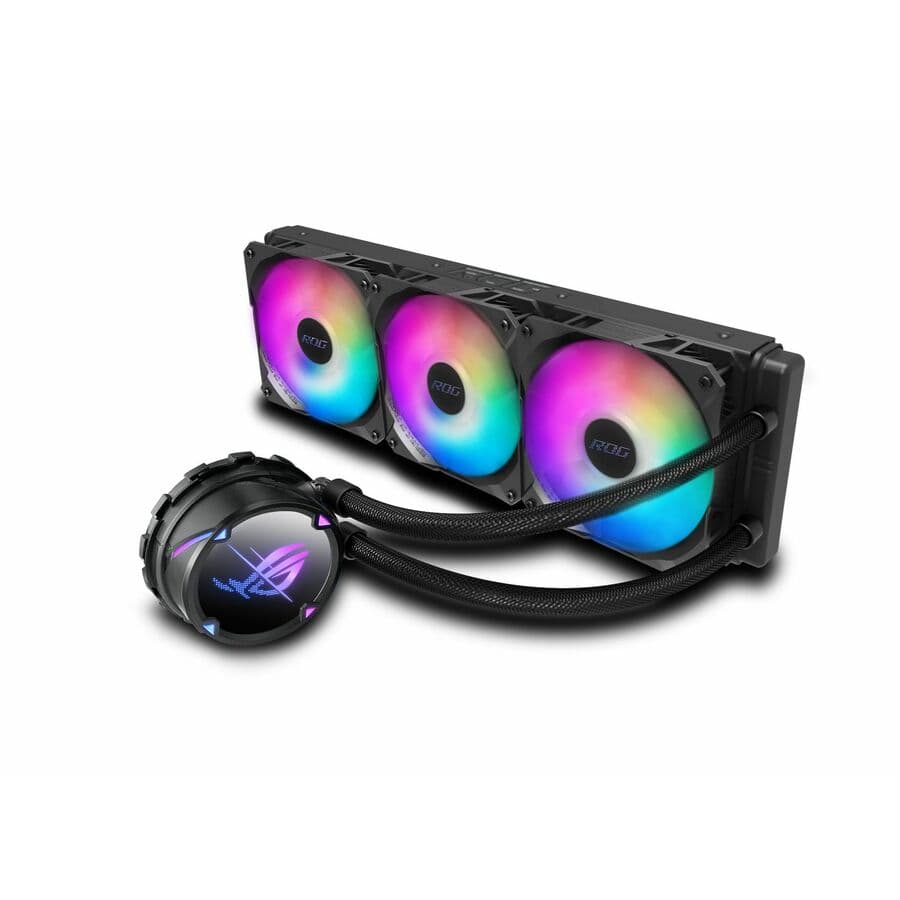 ASUS ROG STRIX LC II 360 ARGB white 360 mm AIO liquid CPU cooler