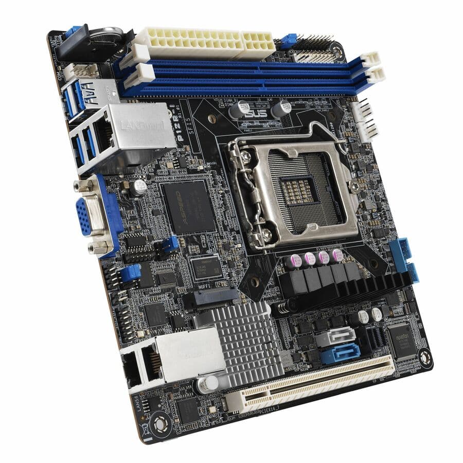 ASUS P12R-I Intel Xeon E-2300 Mini ITX rack-optimized motherboard