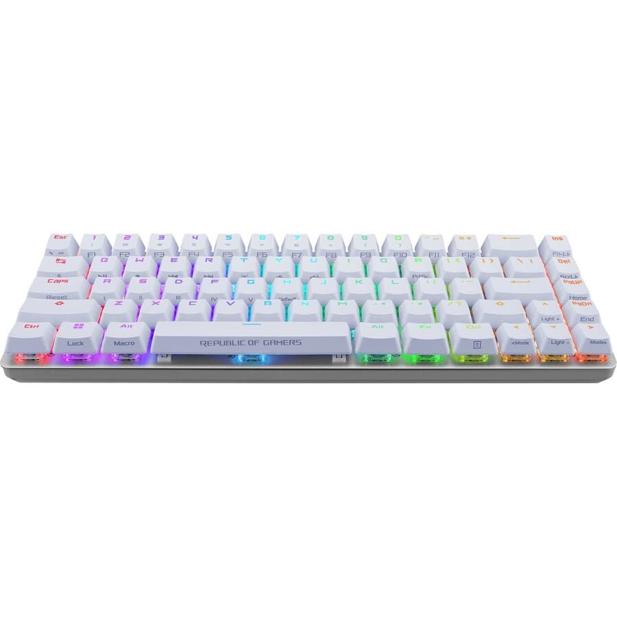 ASUS ROG Falchion Ace NXRD WHT 65% wired RGB mechanical gaming keyboard with white finish