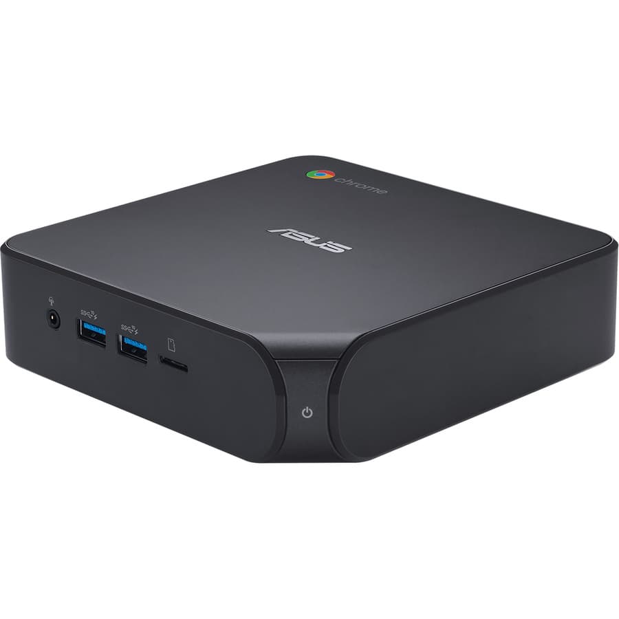 ASUS fanless Chromebox with Intel Celeron 5205U, 4 GB memory, and WiFi 6