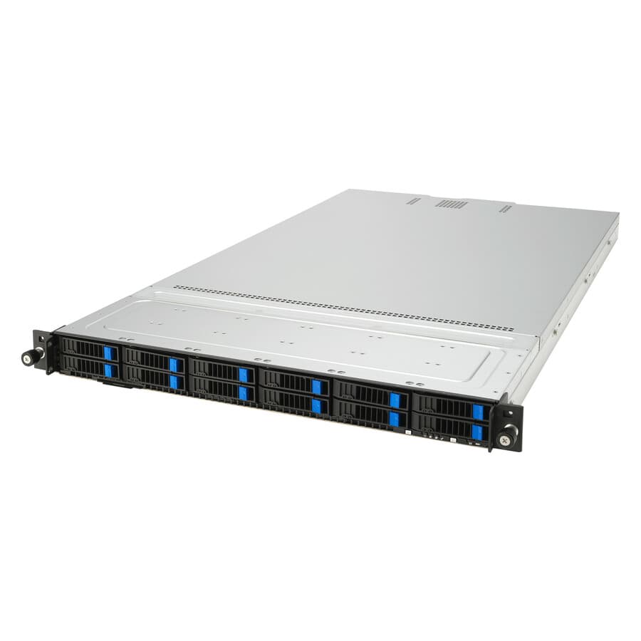 ASUS RS700-E11-RS12U-16W10G 2U rack-mount server chassis with 24-bay layout