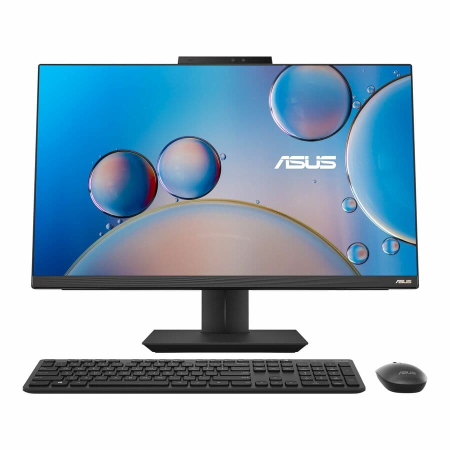 ASUS 27-inch all-in-one desktop with Full HD touchscreen and black finish